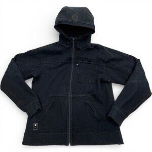 Lululemon Black Full Zip Hooded Midweight Jacket Men's Medium